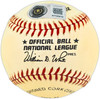 Hank Aaron Autographed Official NL Baseball Atlanta Braves Beckett BAS #AG020297