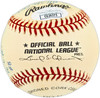 Joe Morgan Autographed Official NL Baseball Cincinnati Reds With 20 Stats JSA #CG26375