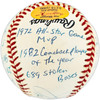 Joe Morgan Autographed Official NL Baseball Cincinnati Reds With 20 Stats Beckett BAS QR #BV44280
