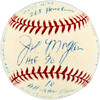 Joe Morgan Autographed Official NL Baseball Cincinnati Reds With 20 Stats Beckett BAS QR #BV44273
