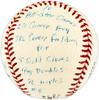 Joe Morgan Autographed Official NL Baseball Cincinnati Reds With 20 Stats Beckett BAS QR #BV44273