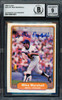 Dr. Mike Marshall Autographed 1982 Fleer Card #532 New York Mets Auto Grade Mint 9 Beckett BAS #19991651