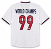 Team USA 1999 Women's World Cup Champions Autographed White Jersey With 8 Signatures Including Hamm & Chastain Beckett BAS Witness Stock #266280