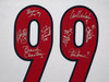 Team USA 1999 Women's World Cup Champions Autographed White Jersey With 8 Signatures Including Hamm & Chastain Beckett BAS Witness Stock #266280