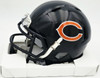 Mike Singletary Autographed Chicago Bears Blue Speed Mini Helmet (Smudged) Beckett BAS Witness #4W454907