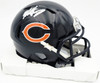 Mike Singletary Autographed Chicago Bears Blue Speed Mini Helmet (Smudged) Beckett BAS Witness #4W454940