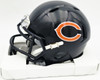 Mike Singletary Autographed Chicago Bears Blue Speed Mini Helmet (Smudged) Beckett BAS Witness #4W454940