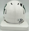 Mike Singletary Autographed Baylor Bears White Speed Mini Helmet (Smudged) Beckett BAS Witness #4W454750