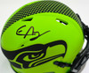 Elijah Arroyo Autographed Seattle Seahawks Rave Green Speed Mini Helmet JSA #SD233943