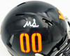 Mike Sainristil Autographed Washington Commanders Black Alternate Speed Mini Helmet Beckett BAS Witness #4W083997