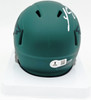 LeSean McCoy Autographed Philadelphia Eagles Rave Green Speed Mini Helmet Beckett BAS Witness #2W102574