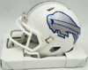 LeSean McCoy Autographed Buffalo Bills White Rivalries Speed Mini Helmet Beckett BAS Witness #2W102766