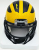 Mike Sainristil Autographed Michigan Wolverines Black Speed Mini Helmet "23 Nat'l Champs" Beckett BAS Witness #4W083686