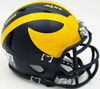 Mike Sainristil Autographed Michigan Wolverines Black Speed Mini Helmet "23 Nat'l Champs" Beckett BAS Witness #4W083651