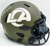Blake Corum Autographed Los Angeles Rams Salute to Service Full Size Speed Replica Helmet Beckett BAS Witness #1W920170