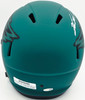 Jason Kelce Autographed Philadelphia Eagles Rave Green Full Size Speed Replica Helmet (Smudged) JSA #WC524281