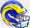 Eric Dickerson Autographed St. Louis Rams Blue Full Size Speed Authentic Helmet "HOF 99" Fanatics Holo #JW59210036