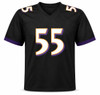 Baltimore Ravens Terrell Suggs Autographed Black Jersey Beckett BAS Witness Stock #267048