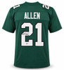 Philadelphia Eagles Eric Allen Autographed Green Jersey Beckett BAS Witness Stock #267064