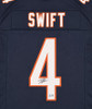 Chicago Bears D'Andre Swift Autographed Blue Jersey Beckett BAS Witness Stock #267071