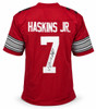 Ohio State Buckeyes Dwayne Haskins Autographed Red Jersey JSA Stock #267073