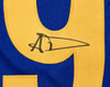 Los Angeles Rams Aaron Donald Autographed Blue Jersey Beckett BAS Witness Stock #267075
