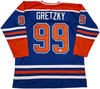 Edmonton Oilers Wayne Gretzky Autographed Orange & Blue Jersey Beckett BAS #AE85520