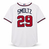 Atlanta Braves John Smoltz Autographed White Nike Jersey Size XL Beckett BAS QR Stock #266281
