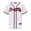 Atlanta Braves John Smoltz Autographed White Nike Jersey Size XL Beckett BAS QR Stock #266281