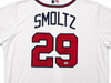 Atlanta Braves John Smoltz Autographed White Nike Jersey Size XL PSA/DNA Stock #266282