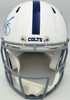 Reggie Wayne Autographed Indianapolis Colts White 2020 Alternate Full Size Speed Authentic Helmet Beckett BAS Witness Stock #267307