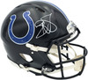 Reggie Wayne Autographed Indianapolis Colts Black 2023 Alternate Full Size Speed Authentic Helmet Beckett BAS Witness Stock #267310