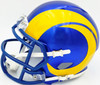 Marshall Faulk Autographed St. Louis Rams Blue Speed Mini Helmet JSA Witness Stock #267311