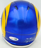 Marshall Faulk Autographed St. Louis Rams Blue Speed Mini Helmet JSA Witness Stock #267311