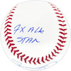 Sammy Sosa Autographed Official MLB Baseball Chicago Cubs "7x All Star & 609 HR" Beckett BAS Witness Stock #267445