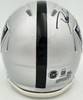 Dave Casper Autographed Oakland Raiders Silver Speed Mini Helmet "HOF 02" Beckett BAS Witness Stock #267463