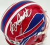 Bruce Smith Autographed Buffalo Bills Red 1987-2001 Throwback Speed Mini Helmet Beckett BAS Witness Stock #267553