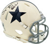 Dez Bryant Autographed Dallas Cowboys Cream Retro Speed Mini Helmet Beckett BAS Witness Stock #267500