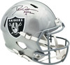 Dave Casper Autographed Oakland Raiders Silver Full Size Speed Replica Helmet "HOF 02" Beckett BAS Witness Stock #267480