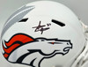 Steve Atwater Autographed Denver Broncos White 2024 Alternate Full Size Speed Replica Helmet Beckett BAS Witness Stock #267482