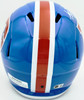 Steve Atwater Autographed Denver Broncos Blue 1975-96 Throwback Full Size Speed Replica Helmet Beckett BAS Witness Stock #267484