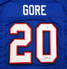 Buffalo Bills Frank Gore Autographed Blue Jersey Beckett BAS Witness Stock #267408