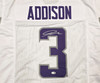 Minnesota Vikings Jordan Addison Autographed White Jersey JSA Witness Stock #267433