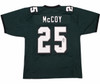 Philadelphia Eagles LeSean McCoy Autographed Green Jersey JSA Witness Stock #267436