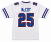 Kansas City Chiefs LeSean McCoy Autographed White Jersey Beckett BAS Witness Stock #267439