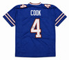 Buffalo Bills James Cook Autographed Blue Jersey Beckett BAS Witness Stock #267404