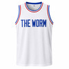 Detroit Pistons Dennis Rodman Autographed White Jersey Beckett BAS Witness Stock #267416