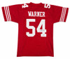 San Francisco 49ers Fred Warner Autographed Red Jersey Beckett BAS QR Stock #267461