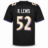 Baltimore Ravens Ray Lewis Autographed Black Jersey JSA Witness Stock #267398