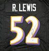 Baltimore Ravens Ray Lewis Autographed Black Jersey JSA Witness Stock #267398